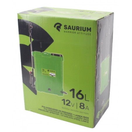 SULFATADORA DE ESPALDA BATERIA 16 LITROS SAURIUM.