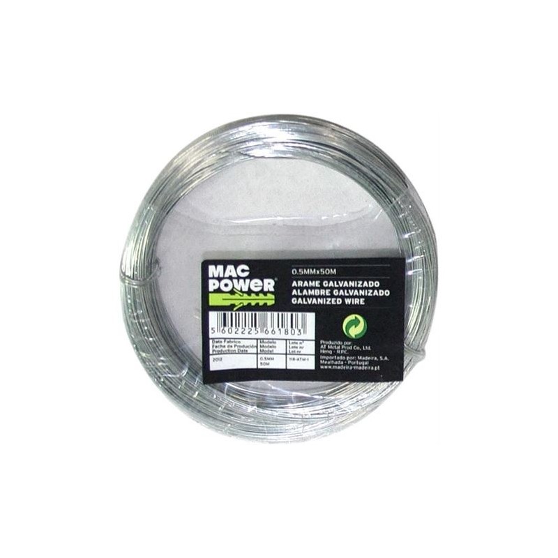 ALAMBRE GALVANIZADO 3mm. 250GR MAC POWER