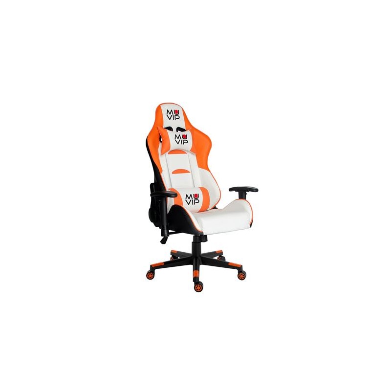 SILLA GAMING PRO400 BLANCO/NARANJA MUVIP