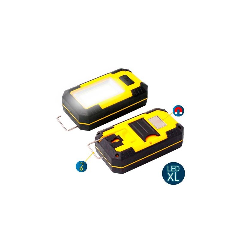 LINTERNA LED CON GANCHO E IMAN COB 8W...
