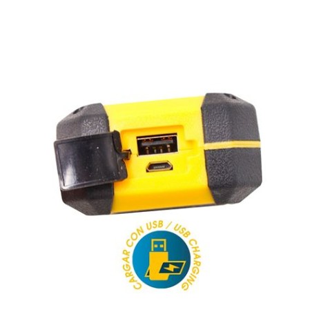 LINTERNA LED CON GANCHO E IMAN COB 8W 500LUMENS EDM