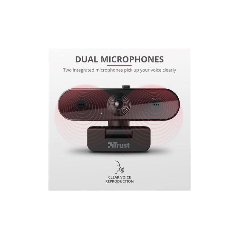 WEBCAM QHD 2K | GRAN ANGULAR | DOBLE...