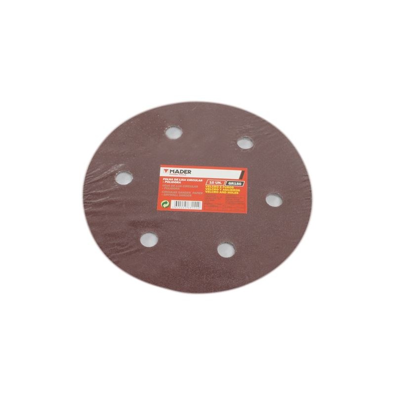 PACK 10 LIJAS 215MM GR150 VELCRO MADER