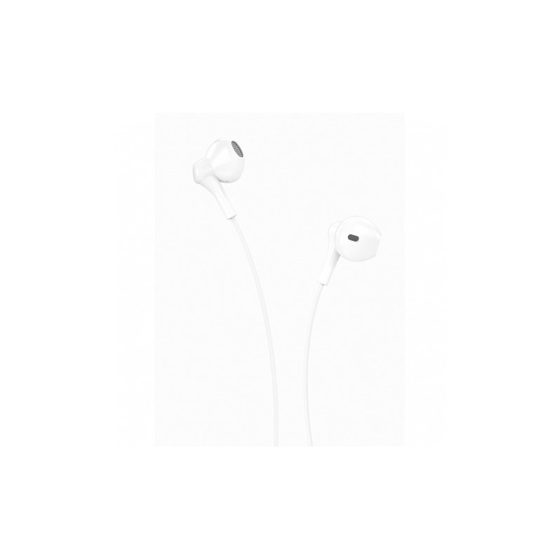 AURICULAR + MICROFONO EP39 MUSIC BLANCO