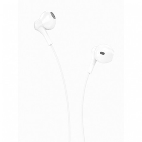 AURICULAR + MICROFONO EP39 MUSIC BLANCO