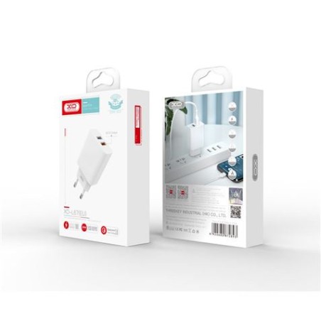 CARGADOR DE CORRIENTE L67 18W QUICK CHARGE 3.0 | 2 X USB XO