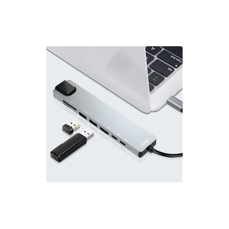 ADAPTADOR TIPO C - HDMI, 2 X USB 3.0,...