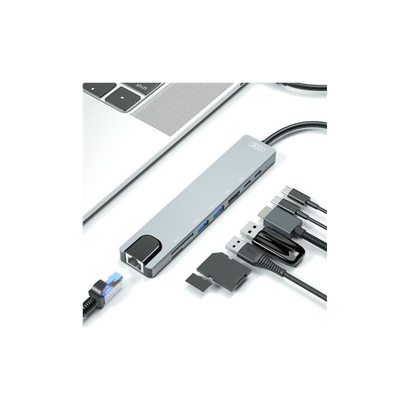 ADAPTADOR TIPO C - HDMI, 2 X USB 3.0,...