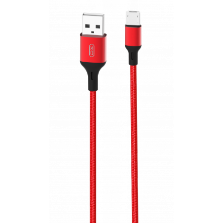 CABLE NB143 CORDON USB - MICRO USB | 2.4A | 2 MTR | ROJO XO