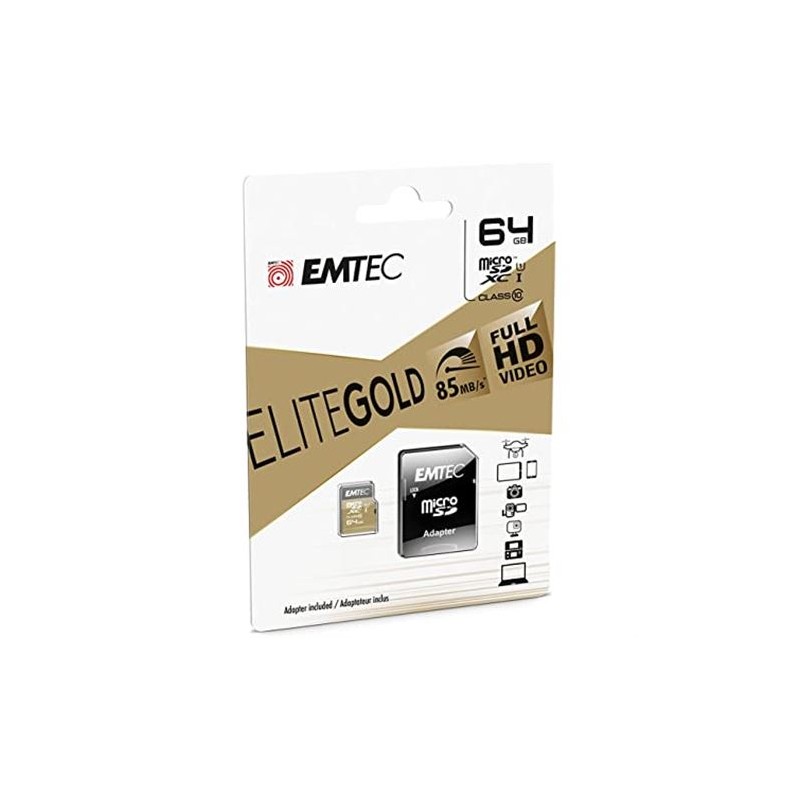 MEMORIA MICRO SD 64GB ELITE GOLD...