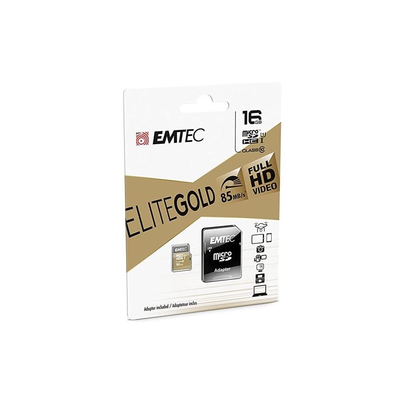 MEMORIA MICRO SD 16GB ELITE GOLD...