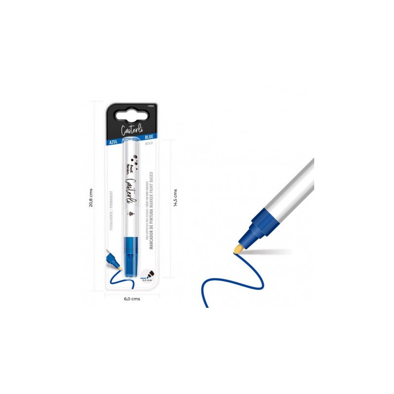 MARCADOR PERMANENTE 3MM COLOR AZUL...