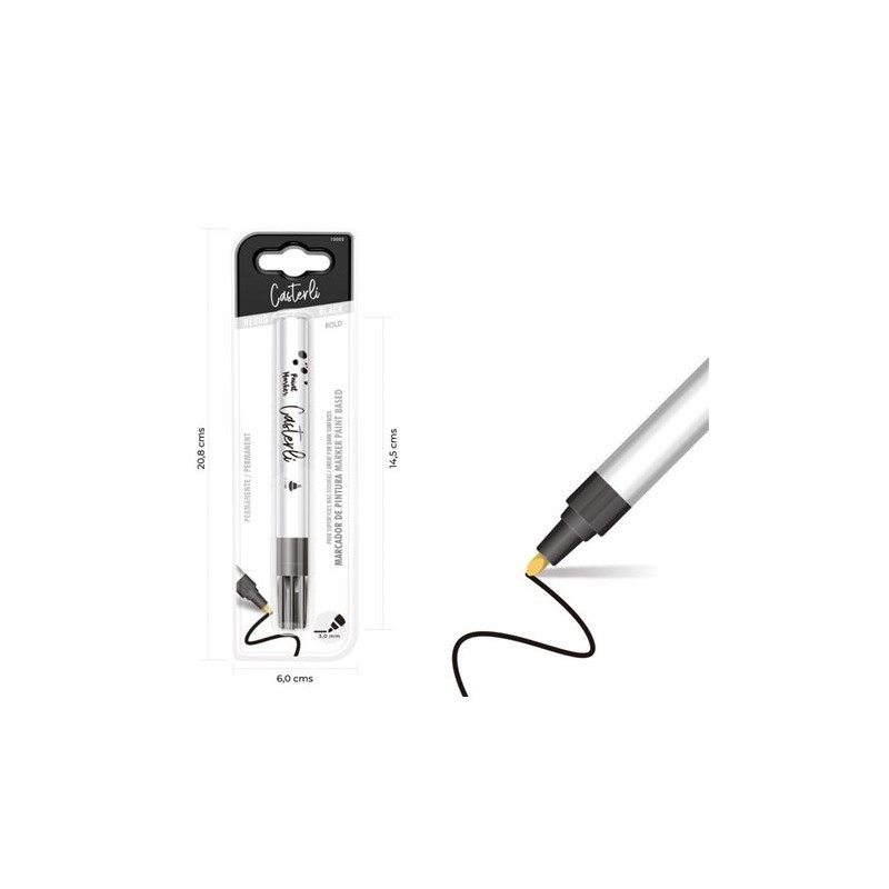 MARCADOR PERMANENTE 3MM COLOR NEGRO...