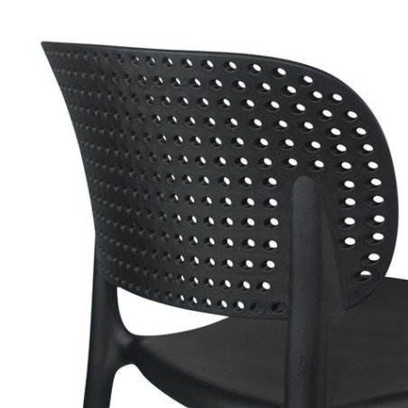 SILLA MARILYN APILABLE 49.5X47X75CM NEGRA