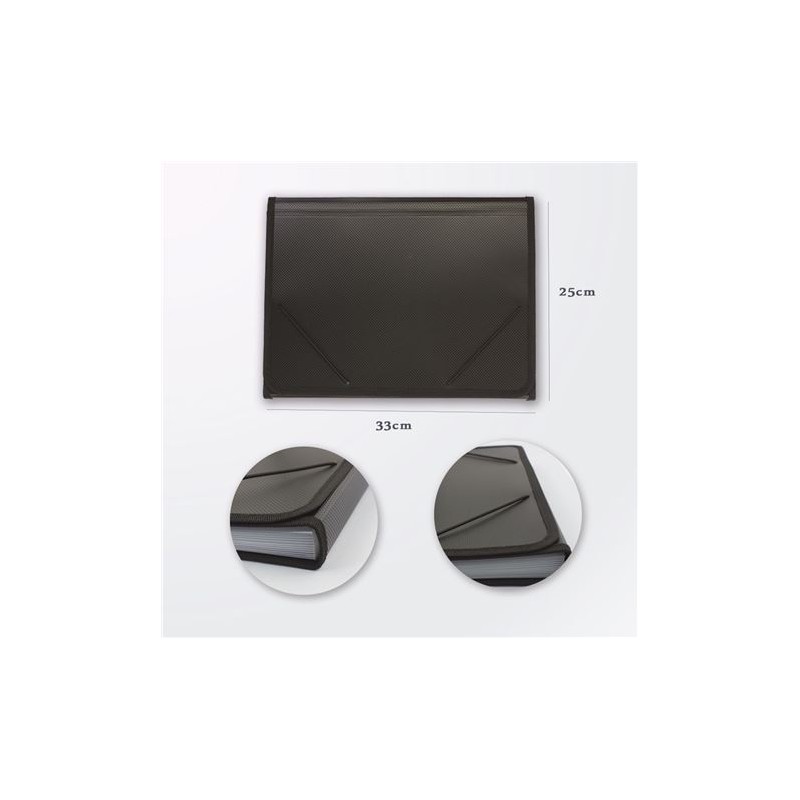 CARPETA PLÁSTICA CON FUELLE A4 KEYZO