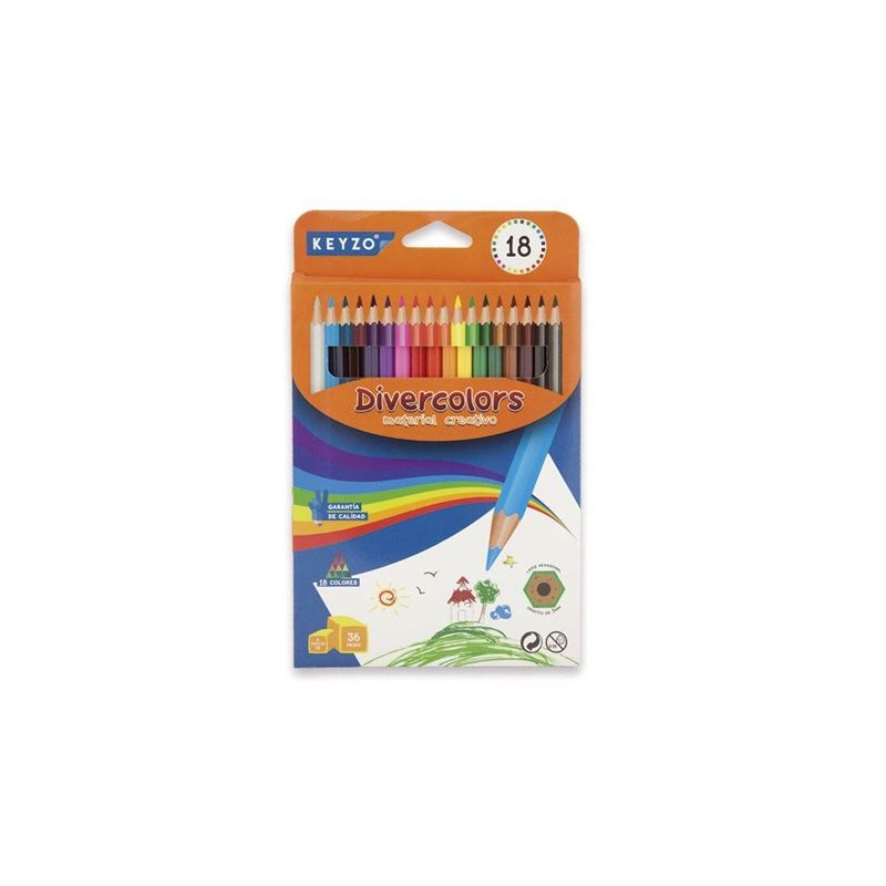 ESTUCHE 18 LÁPICES DE COLORES...