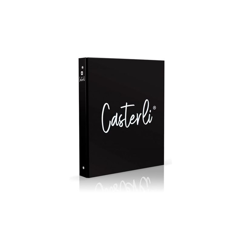 CARPETA 4 ANILLAS 25MM NEGRA CASTERLI
