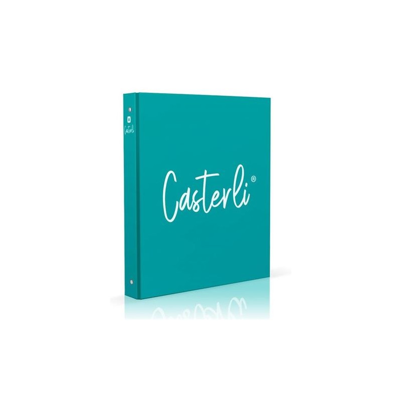 CARPETA 4 ANILLAS 25MM TURQUESA CASTERLI
