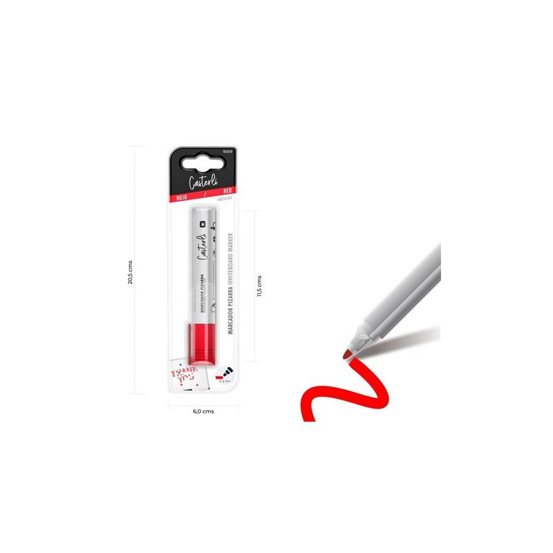 MARCADOR DE PIZARRA ROJO CASTERLI