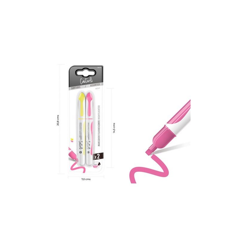 PACK 2 MARCADORES FLUORESCENTE 4MM...