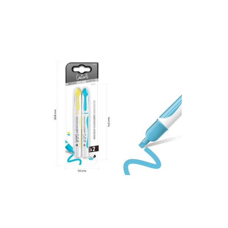 PACK 2 MARCADORES FLUORESCENTE 4MM...