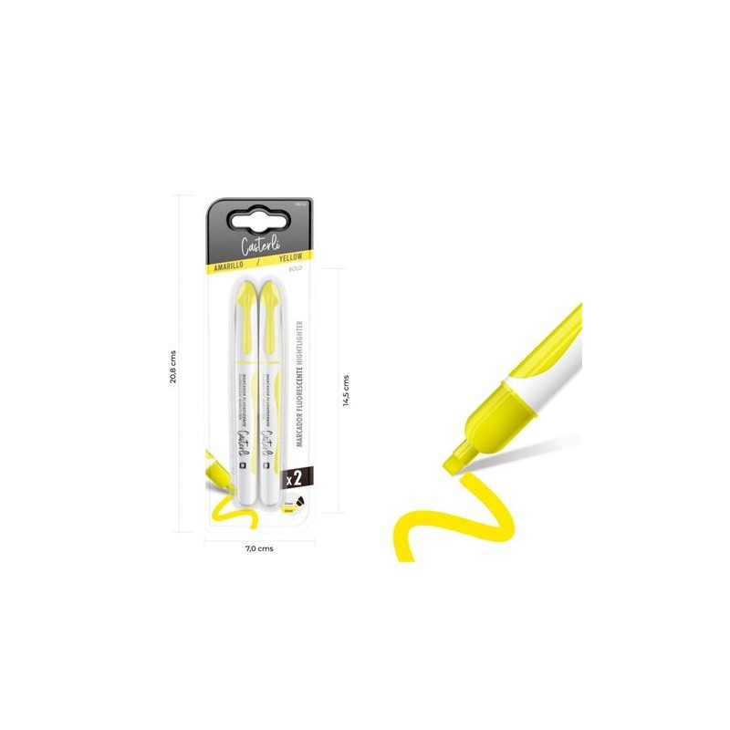 PACK 2 MARCADORES FLUORESCENTE 4MM...