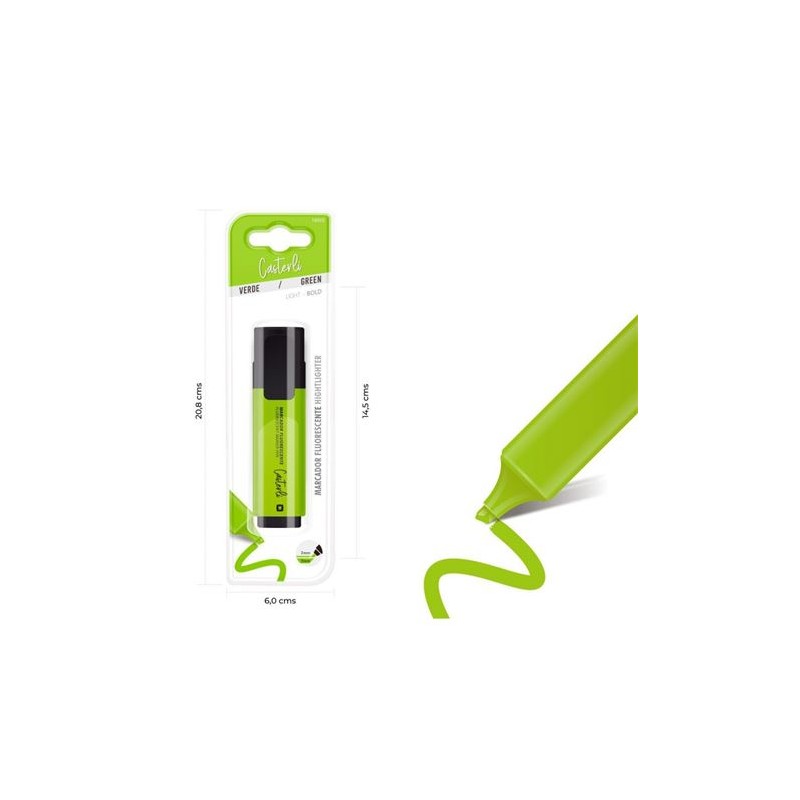 MARCADOR FLUORESCENTE VERDE CASTERLI