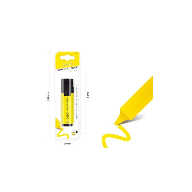 MARCADOR FLUORESCENTE AMARILLO CASTERLI