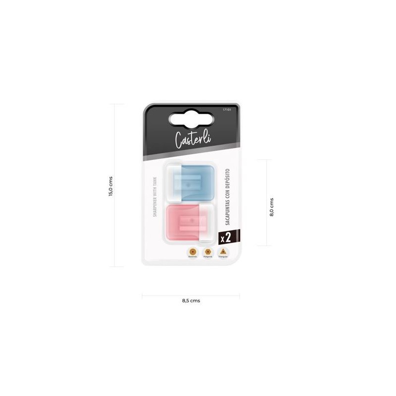 PACK DE 2 AFILADORES CON DEPÓSITO...