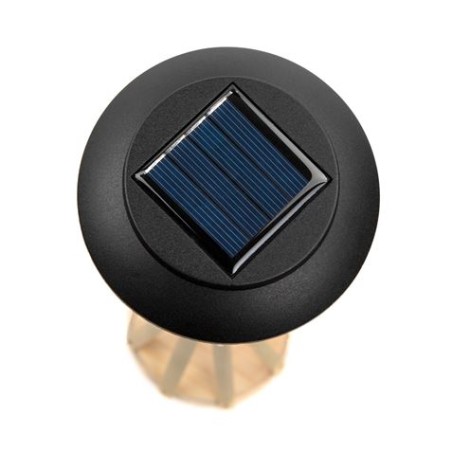 PACK 2 LÁMPARAS DE MESA SOLARES EXTERIORES BAMBÚ 3000K