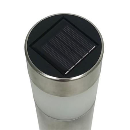 PACK 4 BALIZAS SOLARES TUBULARES INOX DE JARDIN 6000K