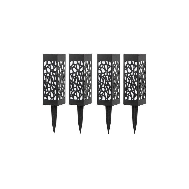 PACK 4 BALIZAS SOLARES DECORATIVAS DE...