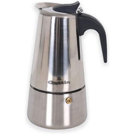 CAFETERA INDUCCION 2 TAZAS INOX QUTTIN