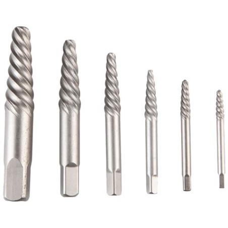 JUEGO EXTRACTOR DE TORNILLOS 6 PCS MADER