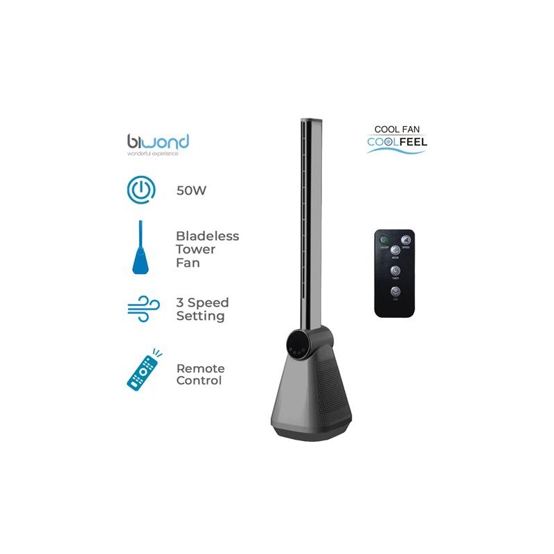 VENTILADOR DE TORRE 50W SIN ASPAS...