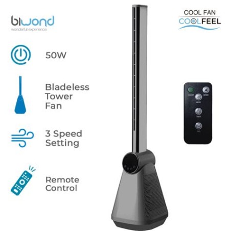 VENTILADOR DE TORRE 50W SIN ASPAS COOLFEEL BIWOND
