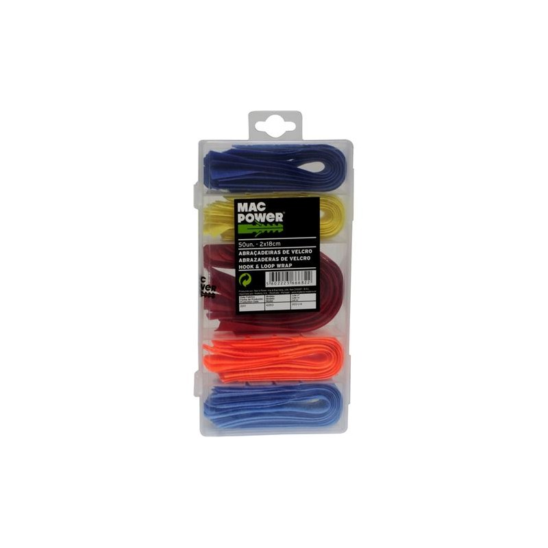 PACK 50 PCS ABRAZADERAS DE VELCRO MAC...