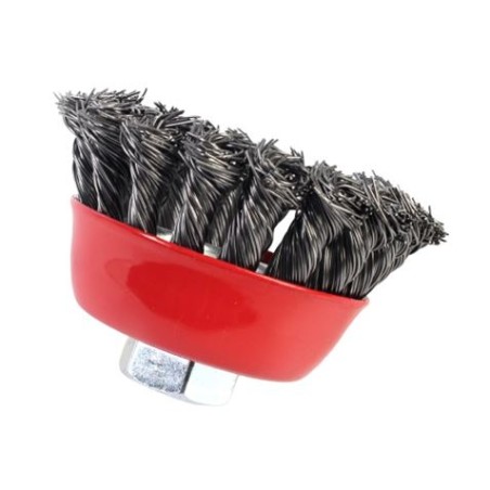 CEPILLO COPA ALAMBRE TRENZADO 80MM SINDEX