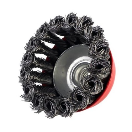 CEPILLO COPA ALAMBRE TRENZADO 65MM SINDEX
