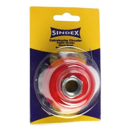 CEPILLO COPA ALAMBRE TRENZADO 65MM SINDEX