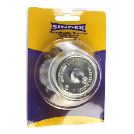 CEPILLO CIRCULAR COPA ALAMBRE TRENZADO 75MM SINDEX