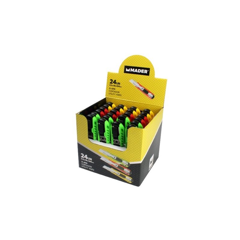 EXPOSITOR 24 UNIDADES CUTTER 18MM MADER
