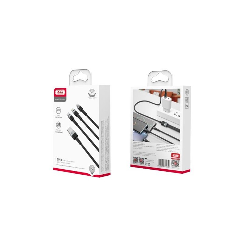CABLE NBQ191 CARGA RAPIDA 40W 3 EN 1...