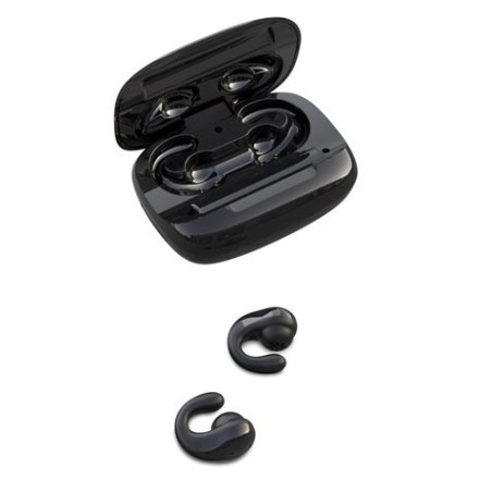 AURICULARES TÁCTILES TWS X9 + BASE CON INDICADOR DE CARGA NEGROS XO