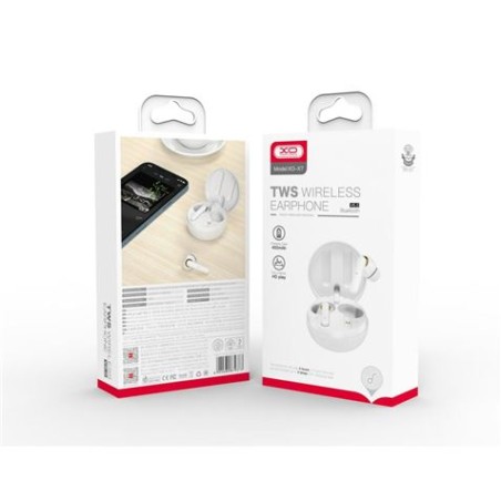 AURICULARES TWS X7 + BASE DE CARGA BLANCOS XO