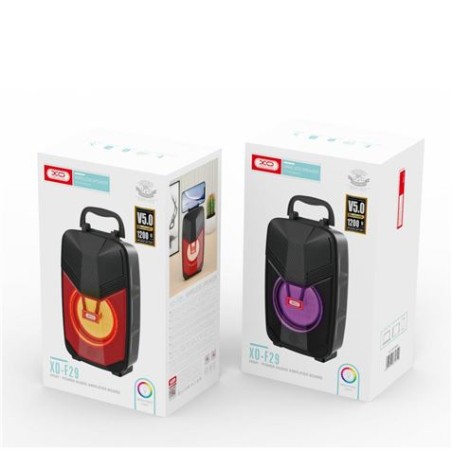 ALTAVOZ BLUETOOTH F29 CON SOPORTE SMARTPHONE + LUZ LED XO