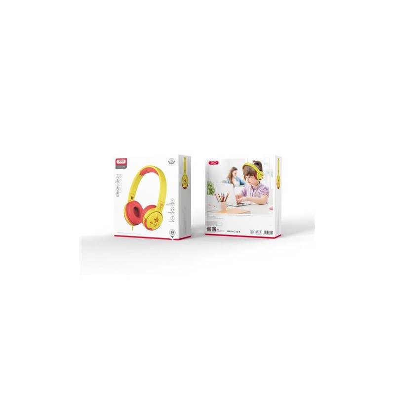 AURICULARES KIDS EP47 ROJO/AMARILLO XO