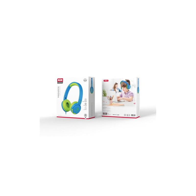 AURICULARES KIDS EP47 VERDE / AZUL XO
