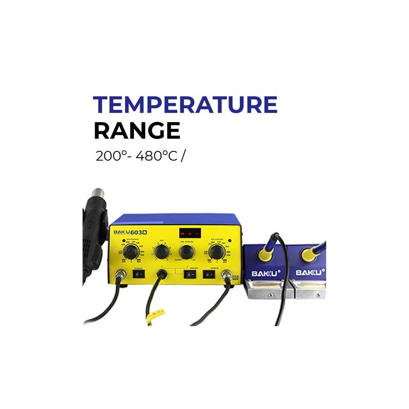 ESTACION SOLDADURA AIRE CALIENTE 550W...