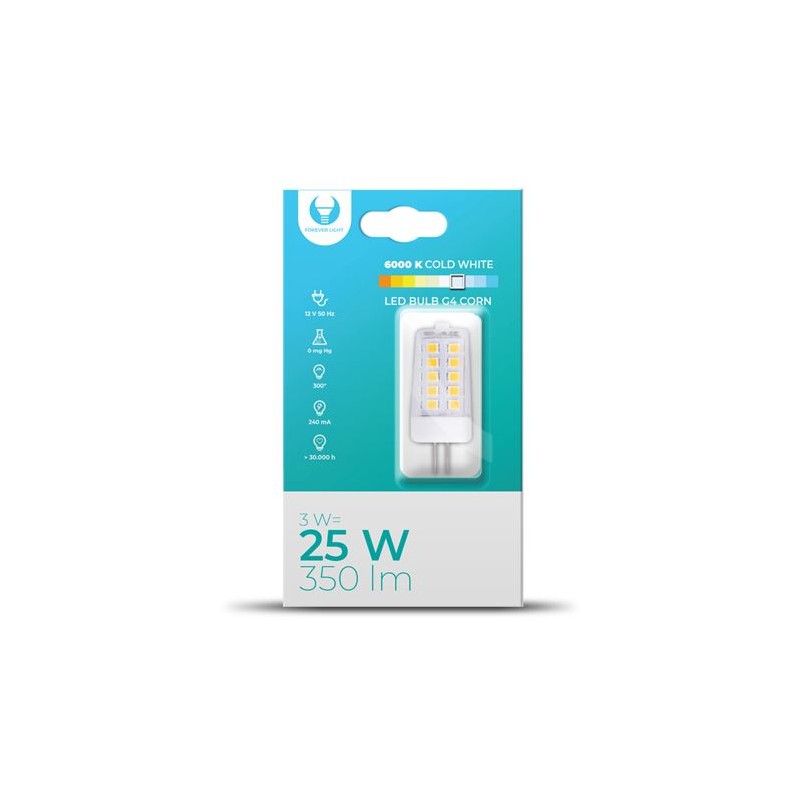 BOMBILLA LED G4 3W 12V 350 LUMEN LUZ...